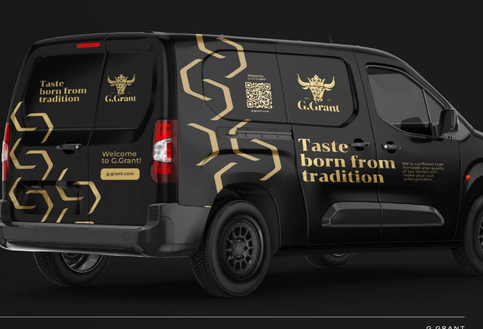 G.Grant vehicle livery and gold brand pattern