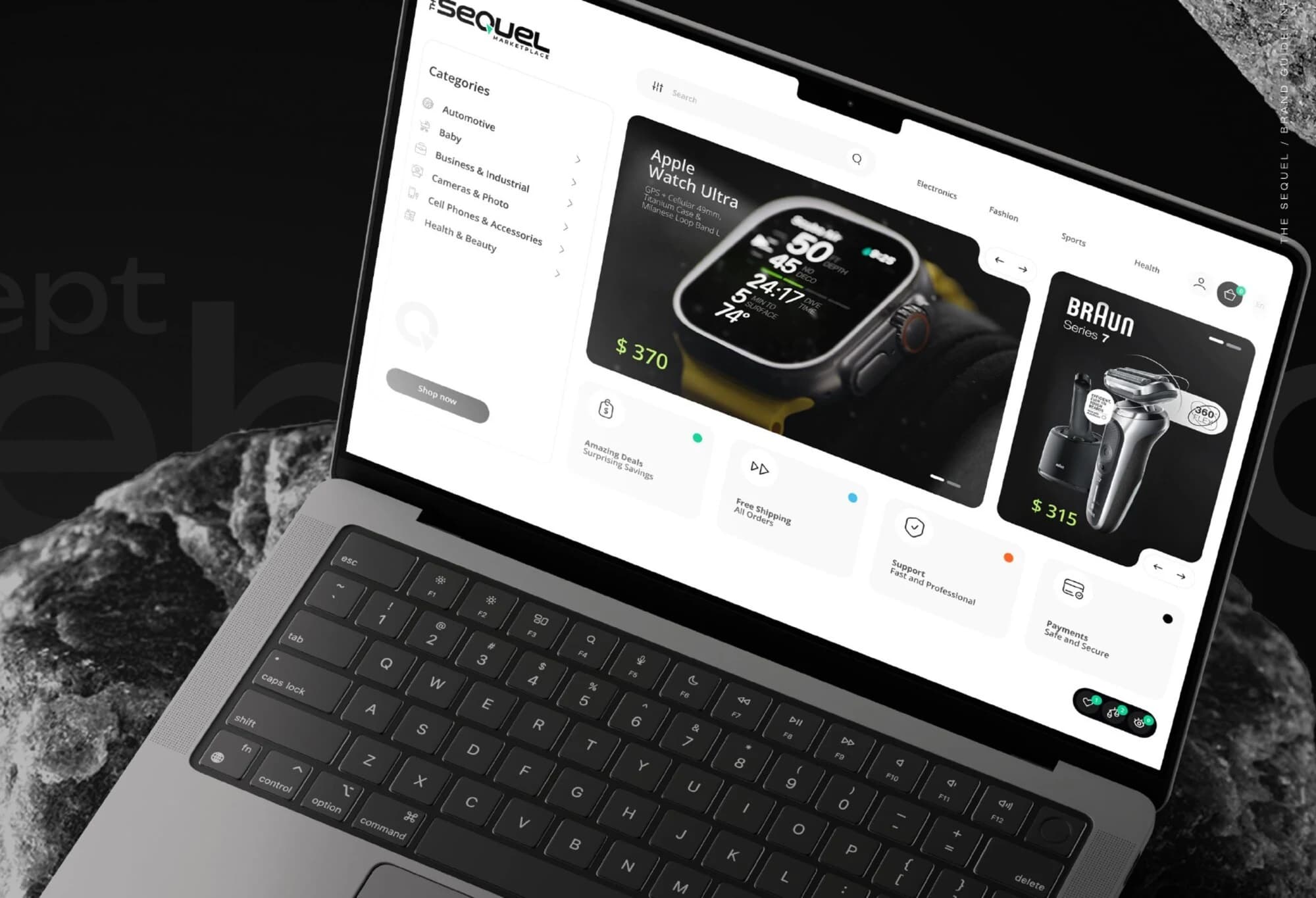 The Sequel web direction and marketplace identity